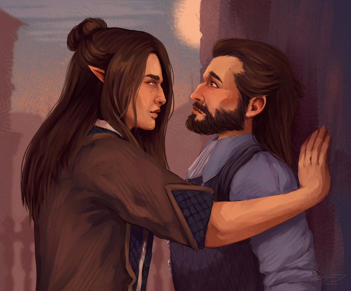 A kiss (or close to it)